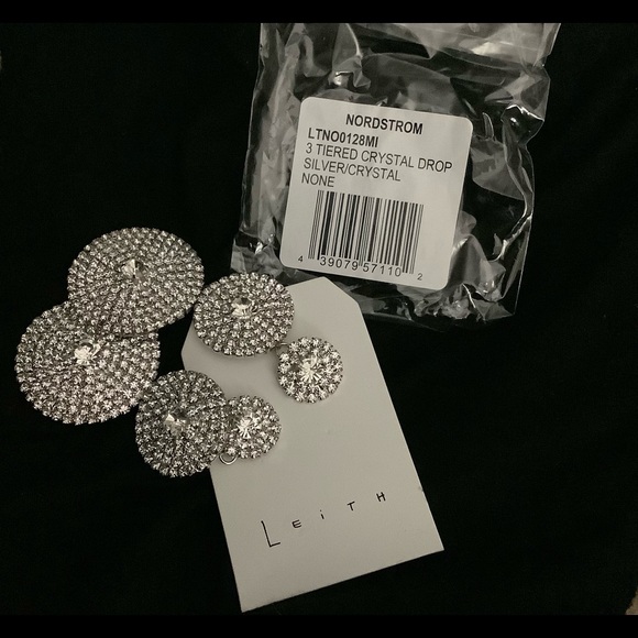 Leith Crystal Drop Earrings - Picture 2 of 3